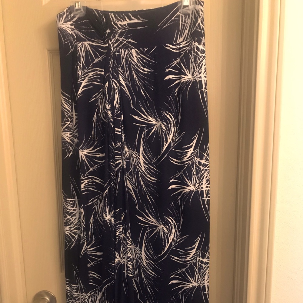 Sarong style maxi skirt
